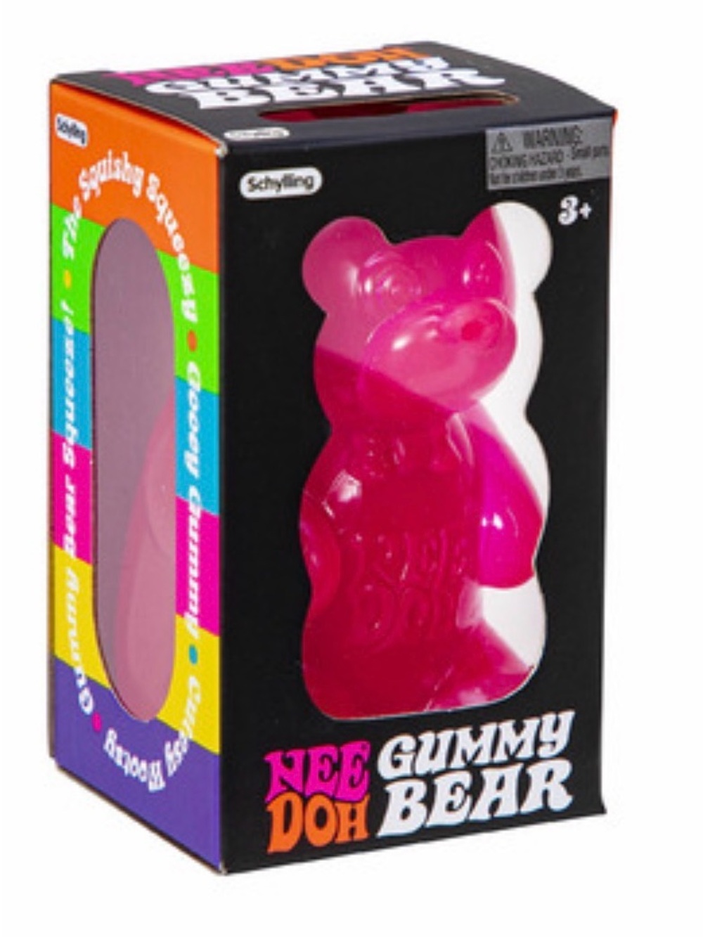 2 Nee Doh Pink Gummy Bears & 1 Duck Sugar swap squish. Fastship. Authentic.
